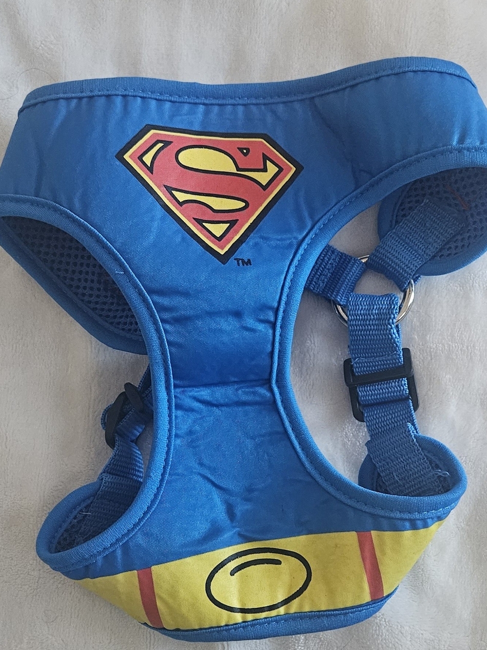 Superman Small Dog Harness Costume. Like New.